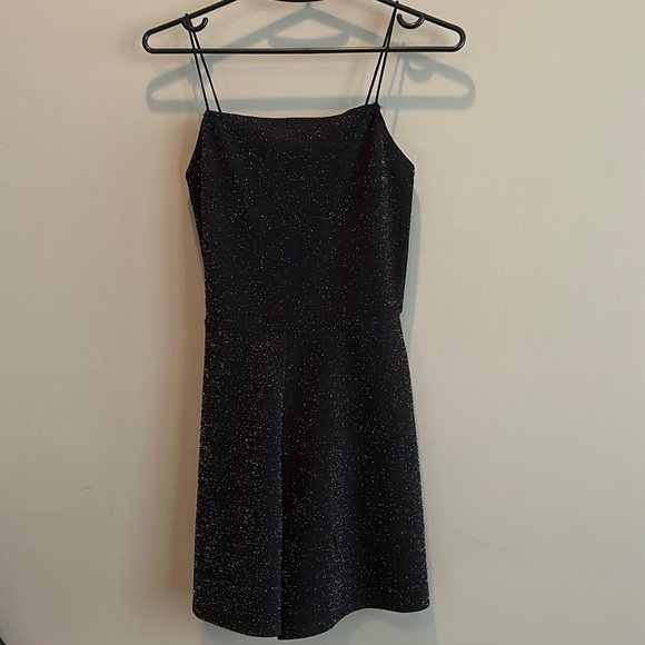 Gently Used, Garage, Womens, Sparkle Romper with elastic spaghetti straps - Picture 2 of 7